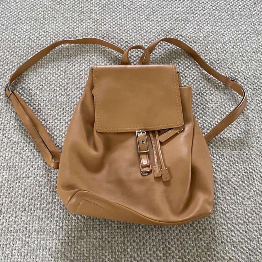 Coach leather backpack